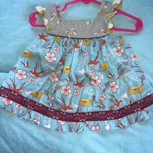 Matilda Jane Blue and Red Kids Blouse